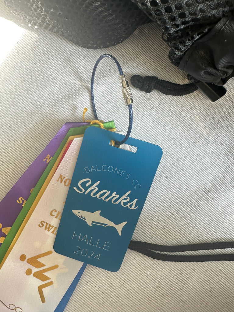BCC Sharks Swim Bag Tag