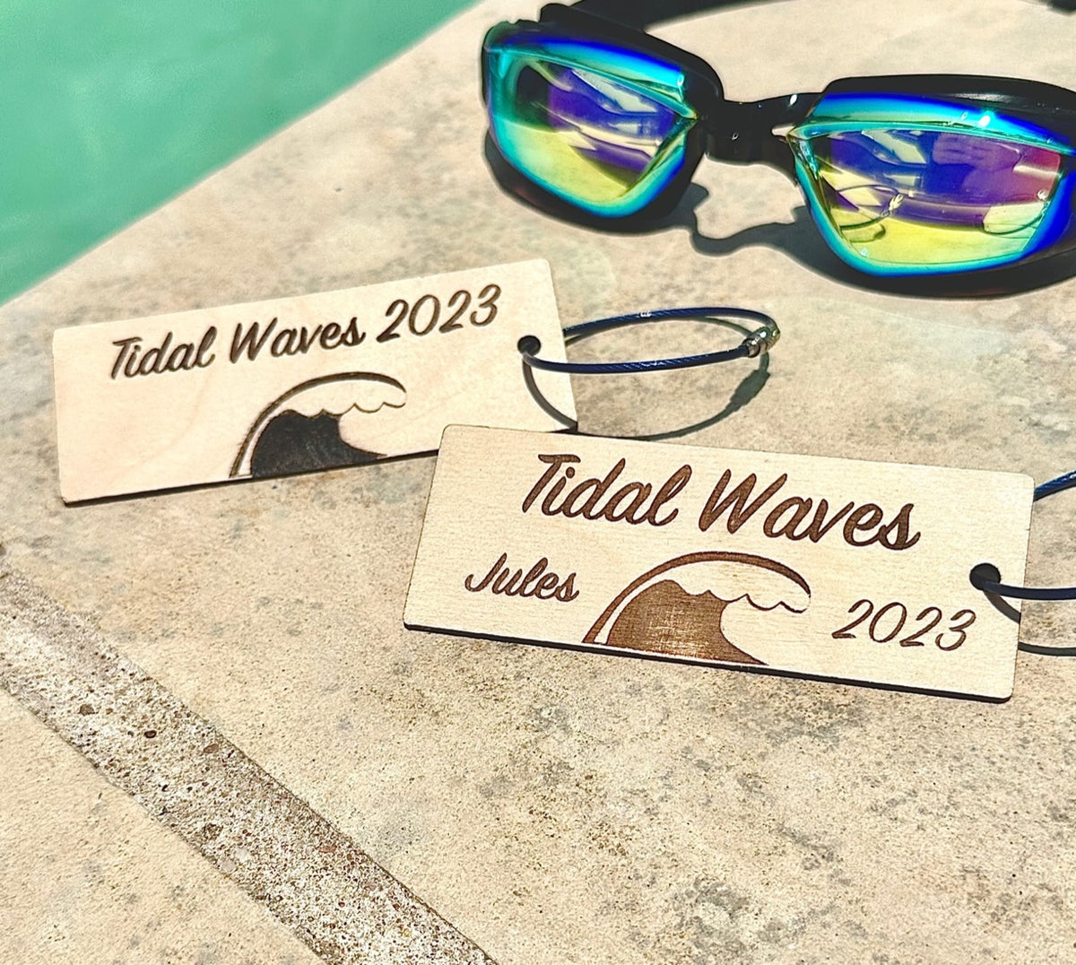 Tidal Waves Swim Ribbon Holder