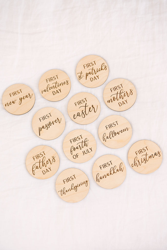 babys first holiday milestone markers for new babies shower gift