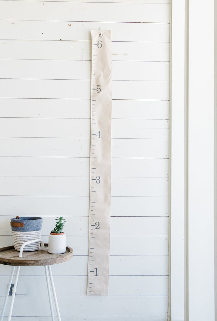 How to Hang a Canvas Growth Chart (Without Wrecking Your Wall) | White Loft