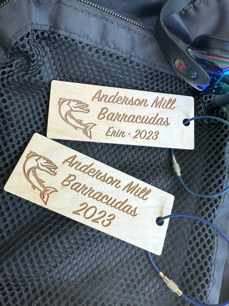 Anderson Mill Barracudas Swim Ribbon Holder