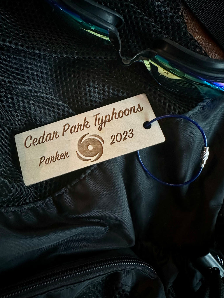 Cedar Park Typhoons Swim Ribbon Holder