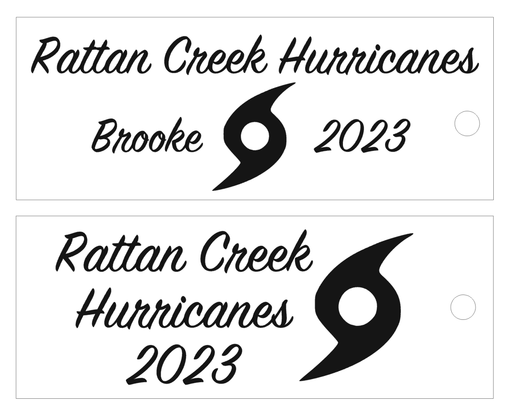Rattan Creek Hurricanes Swim Ribbon Holder